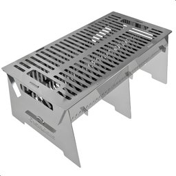Churrasqueira Portátil Desmontável Inox Camping S-grill.inox - 7