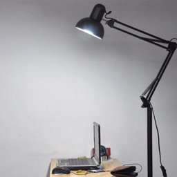Luminaria Abajur Chao Articulada Metal E27 Iluminaçao Mesa Sofa Sala Estar Quarto Trabalho Estudos D - 3
