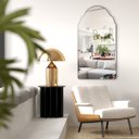 Ver imagem 3 de Espelho Orgânico Decorativo Grande 60x110cm - Mod. Marrocos Preto