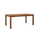 Ver imagem 1 de Mesa de Jantar Retangular 100% Madeira Maciça Nature Marrom/Rústico Escuro
