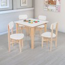 Ver imagem 1 de Kit Colore Mesa com 4 Cadeiras Infantil:branca