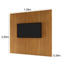 Ver imagem 2 de Painel Ripado para Tv 2,50m X 1,39m Naturalle - Mavaular