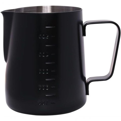Leiteira Pitcher Espumador em Aço Inox Black 600 Ml ? Mimo Style