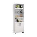 Ver imagem 2 de Livreiro Multiuso 2 Portas Pequenas - Branco Móveis Leão