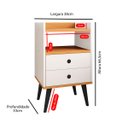 Ver imagem 4 de Cabeceira Solteiro 5 Módulos com Mesa de Cabeceira Dream Moderna para Quarto Completa