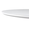 Mesa de Jantar Saarinen Tulipa Redonda - 120 Cm - Laca Acetinada Branca com Vidro - 2