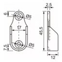 Ver imagem 5 de 4 Suporte Cabideiro Tubo Oblongo Oval Armário Guarda Roupa e Closet - Prata