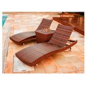 Ver imagem 2 de Kit 2 Espreguiçadeiras Bona e Mesa Grécia em Alumínio com Balde para Piscina Trama Original