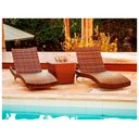 Ver imagem 6 de Kit 2 Espreguiçadeiras Bona e Mesa Grécia em Alumínio com Balde para Piscina Trama Original