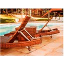 Ver imagem 4 de Kit 2 Espreguiçadeiras Bona e Mesa Grécia em Alumínio com Balde para Piscina Trama Original