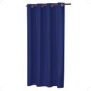 Ver imagem 2 de Cortina Blackout 1,10x1,30 Folha Unica Ilhos para Provador Corta Luz Cor Marinho