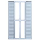 Ver imagem 1 de Porta Balcão de Correr com Veneziana de Alumínio Branco 6 Folhas Hale Esquadrias - 2.10(A)X1.50(L)