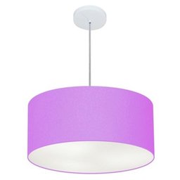 Pendente Cilíndrico Lilás MJ-4100 Para Mesa de Jantar e Estar - 1