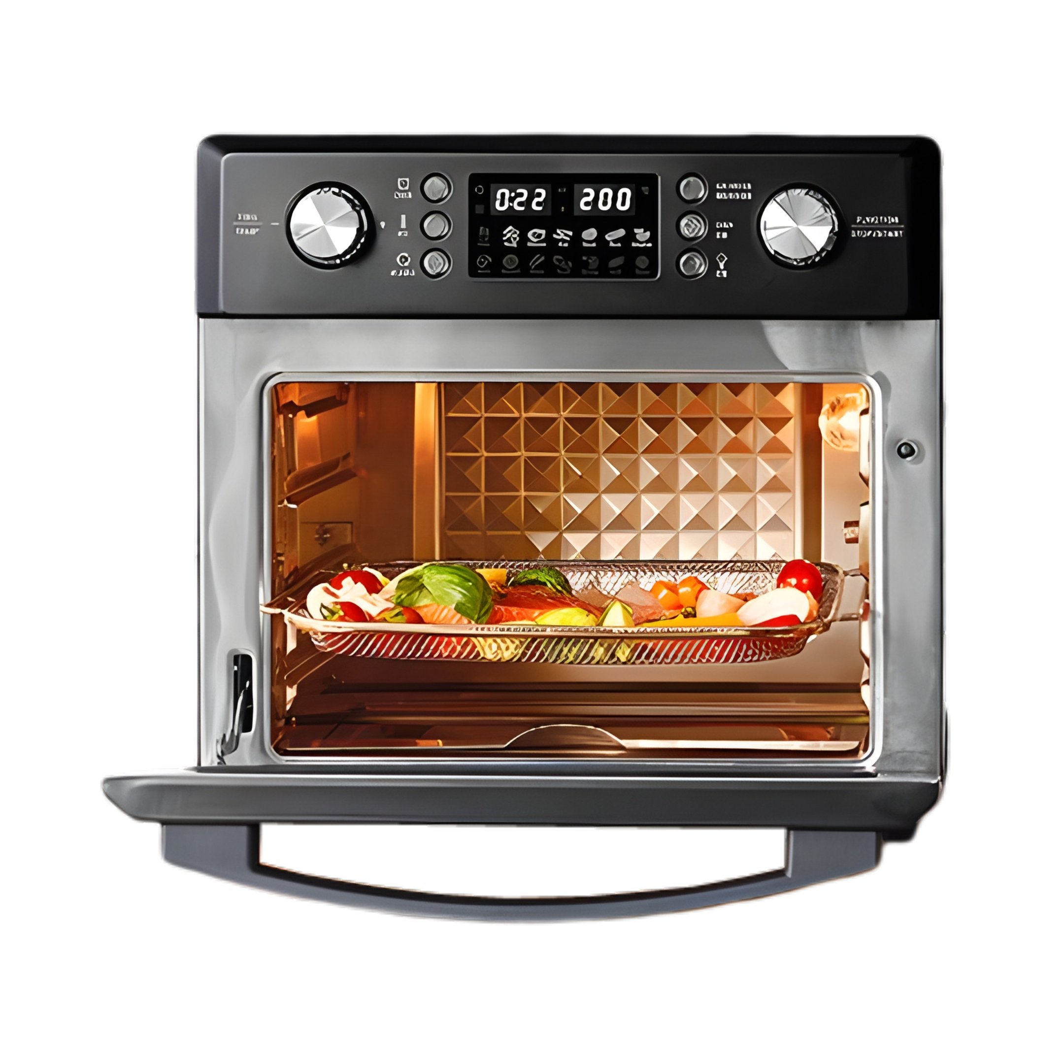 Forno Air Fryer c/ Espeto para Churrasco - 220v | MadeiraMadeira