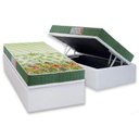 Ver imagem 1 de Cama Box Baú Solteiro: Colchão Espuma Anjos D28 / AG65 Pantanal + Base CRC Courano White(88x188)