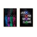 Ver imagem 4 de Kit 5 Placas MDF Universo Gamer 28,7x22cm Parede Moderna