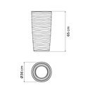 Ver imagem 2 de Vaso Tramontina Grego Polietileno Verde Sálvia 65cm Tramontina