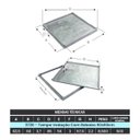 Ver imagem 5 de Tampa Tampão Simples Rebaixado para Cerâmica Vedação 60x60cm