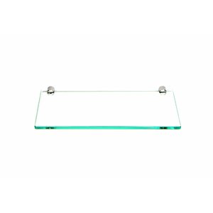 Porta Shampoo Reto em Vidro Incolor Lapidado - Aquabox - 30cmx14cmx8mm