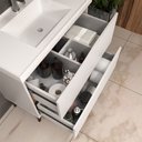 Ver imagem 7 de Balcão Gabinete para Banheiro com Pés e Lavatório 80cm Evie B06 Branco Tau - Lyam Decor