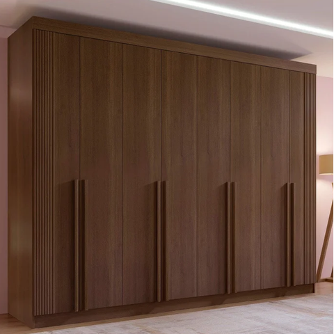 Guarda Roupa Daymond 8 Portas Ripado 100%MDF D Doro Móveis