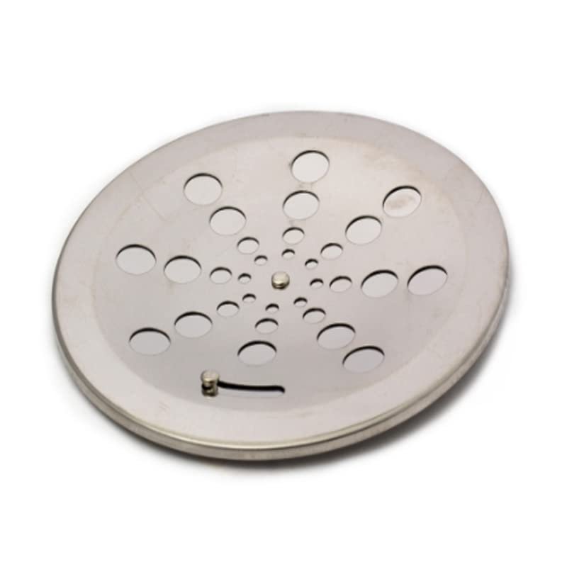 Tampa Ralo Grelha Redondo 15x15cm Aço Inox Sistema Rotativo Abre e Fecha - 3
