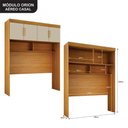 Ver imagem 5 de Quarto de Casal Modulado 11 Portas Orion Ambiente Cinamomo Off White - Leifer Móveis