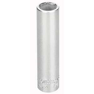 Soquete Sextavado Longo em Aço Cromo Vanádio 8 Mm - Encaixe 1/4 Tramontina Pro Tramontina