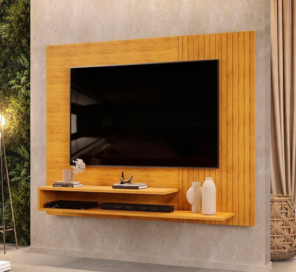 Painel Nando 136m para Tv's de até 50 Polegadas com Prateleira - Cedro ...