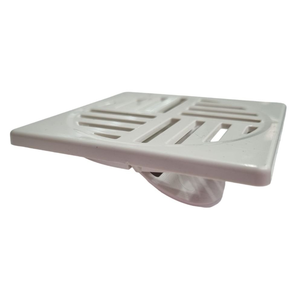 Ralo Anti-dengue Quadrado 10cm Abre Fecha Anti-inseto Branco:branco - 2