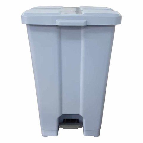 Cesto C/ Pedal 60l Retângular Cinza