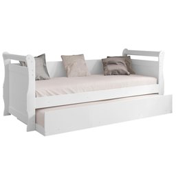 Bicama de Solteiro Bella Babá Branco Framar 100% Mdf Resistente - 5