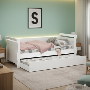 Bicama de Solteiro Bella Babá Branco Framar Mdf/mdp Resistente