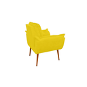 Ver imagem 4 de Kit 6 Poltronas de Luxo Opala Suede - Amarelo