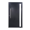 Ver imagem 1 de Porta Pivotante de Alumínio Preto com Puxador e Vidro Linha 30 Roma - Esquerda / 210 x 120
