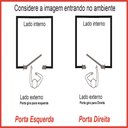 Ver imagem 2 de Porta Pivotante de Alumínio Preto com Puxador e Vidro Linha 30 Roma - Esquerda / 210 x 120