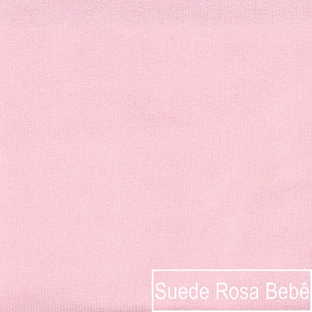 Kit 2 Poltronas Decorativas Sala de Estar Recepção Mavie Base de Ferro Dourado Suede Rosa Bebe - Ama - 8