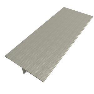 Perfil "t", Aço Inox 304, Escovado - 40 X 2 X 2980 Mm