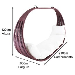Big Balanço Tailândia em Alumínio com Almofadas Impermeáveis Jardim, Piscina, Área, Edícula Trama Or - 2