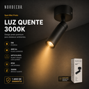 Ver imagem 3 de Kit 2 Spot LED Blet Sobrepor 24° 5W IRC90 3000k Pt.