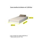 Ver imagem 2 de Cama Auxiliar de Solteiro 1250 Ilan Carvalho Claro