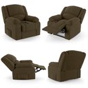 Ver imagem 5 de Poltrona do Papai Reclinável Pietra Controle Power Elétrico Fh9 Veludo Capuccino - Mpozenato