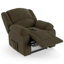 Ver imagem 1 de Poltrona do Papai Reclinável Pietra Controle Power Elétrico Fh9 Veludo Capuccino - Mpozenato