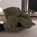 Ver imagem 2 de Poltrona do Papai Reclinável Pietra Controle Power Elétrico Fh9 Veludo Capuccino - Mpozenato