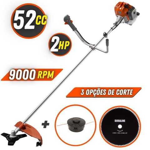 Roçadeira Multifuncional 3 em 1 Tekna Rl520ac 52cc 2hp