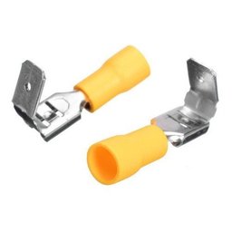 1000un Kit Terminal Hermafrodita Macho Fêmea 4 a 6mm Amarelo - 4