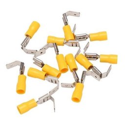 1000un Kit Terminal Hermafrodita Macho Fêmea 4 a 6mm Amarelo - 7