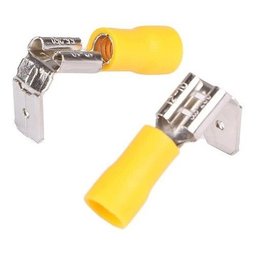 1000un Kit Terminal Hermafrodita Macho Fêmea 4 a 6mm Amarelo - 3