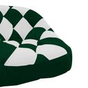 Ver imagem 3 de Poltrona Redonda Tipo Puff Dama Suede Verde e Branco - D'rossi Poltrona Redonda Tipo Puff;poltrona D