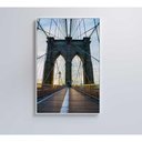 Ver imagem 3 de Quadro Ponte Do Brooklyn Pôr Do Sol 80x120 Cm Vidro Impresso
